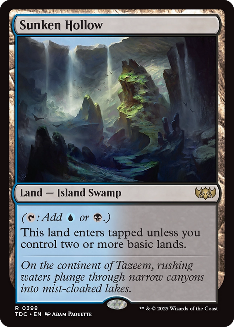 Sunken Hollow [Tarkir: Dragonstorm Commander] | Exor Games Truro