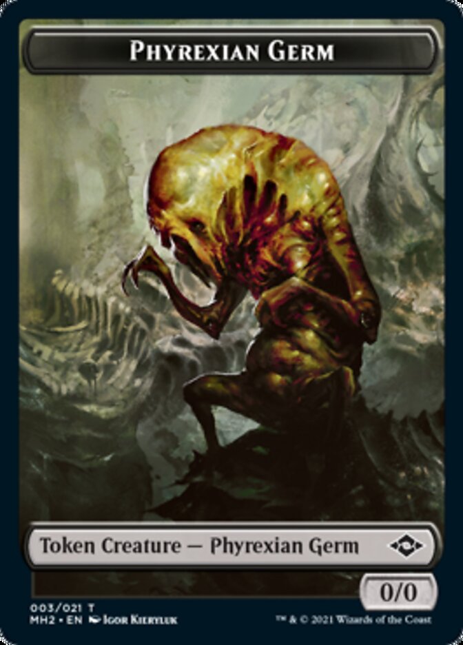 Phyrexian Germ // Treasure (21) Double-Sided Token [Modern Horizons 2 Tokens] | Exor Games Truro