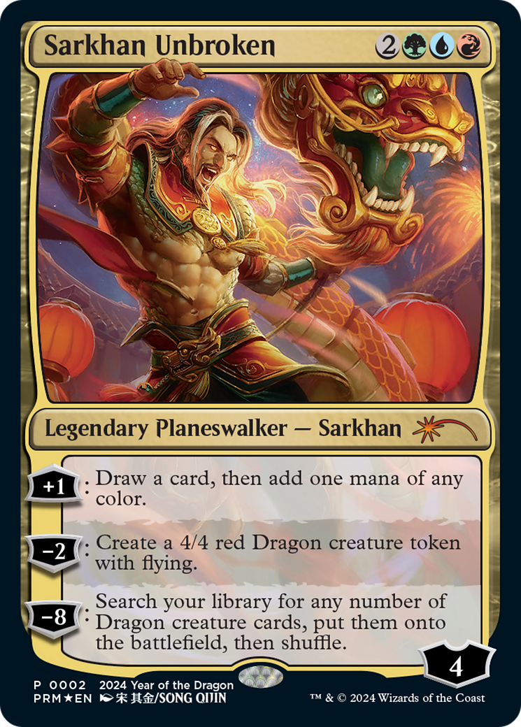 Sarkhan Unbroken (Year of the Dragon 2024) [Standard Showdown Promos] | Exor Games Truro