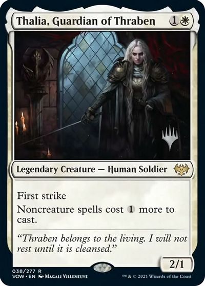 Thalia, Guardian of Thraben (Promo Pack) [Innistrad: Crimson Vow Promos] | Exor Games Truro