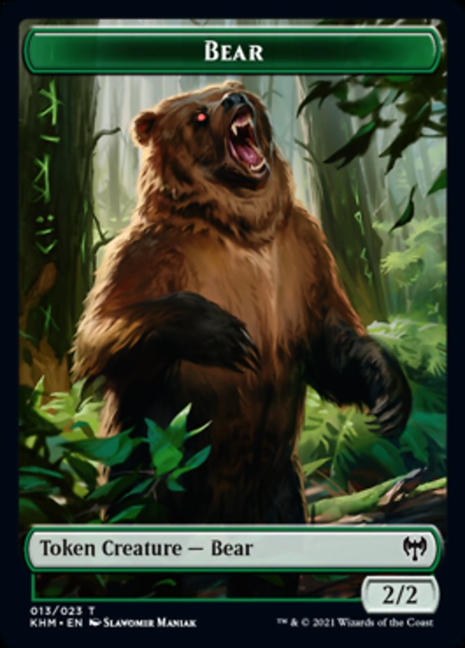 Bear Token [Kaldheim Tokens] | Exor Games Truro