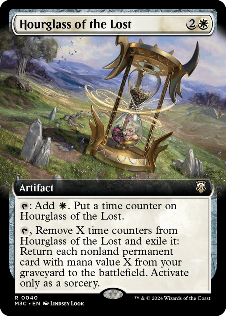 Hourglass of the Lost (Extended Art) (Ripple Foil) [Modern Horizons 3 Commander] | Exor Games Truro