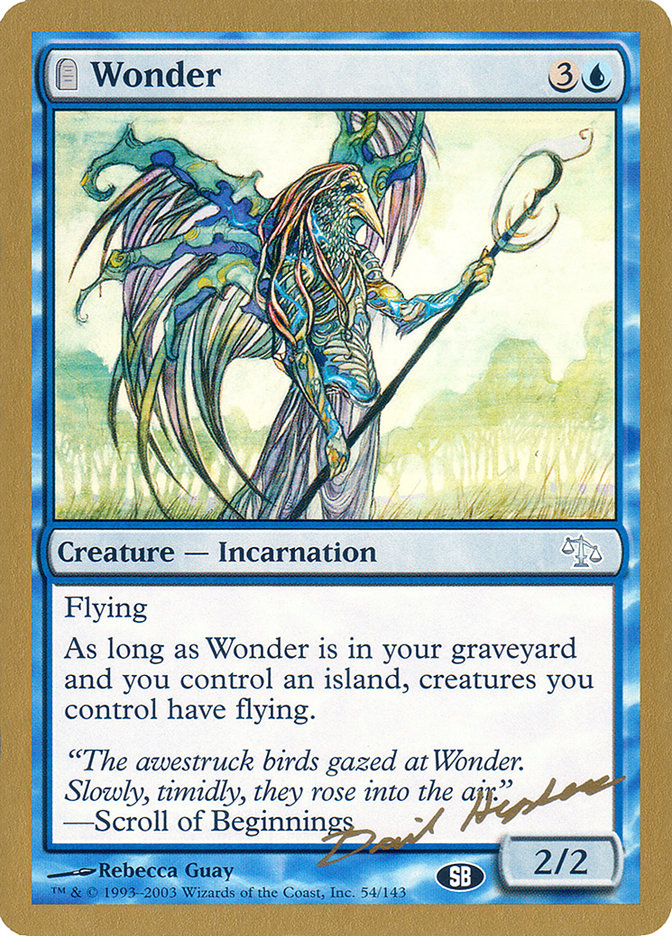 Wonder (Dave Humpherys) (SB) [World Championship Decks 2003] | Exor Games Truro