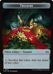 Zombie Druid // Treasure Double-Sided Token [Tarkir: Dragonstorm Tokens] | Exor Games Truro