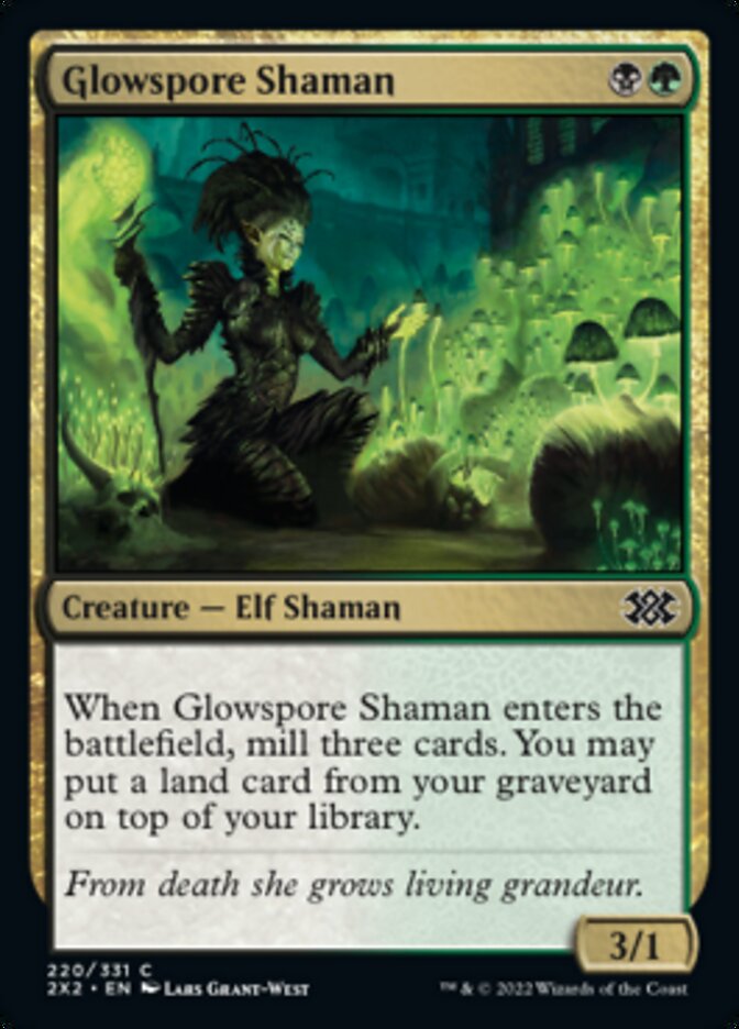 Glowspore Shaman [Double Masters 2022] | Exor Games Truro