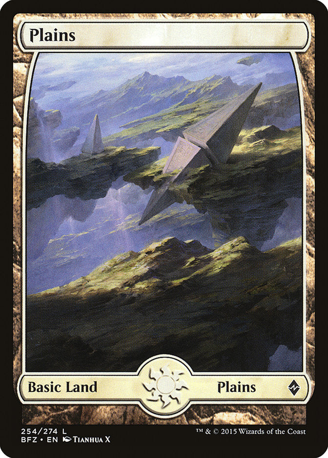 Plains (254) (Full Art) [Battle for Zendikar] | Exor Games Truro