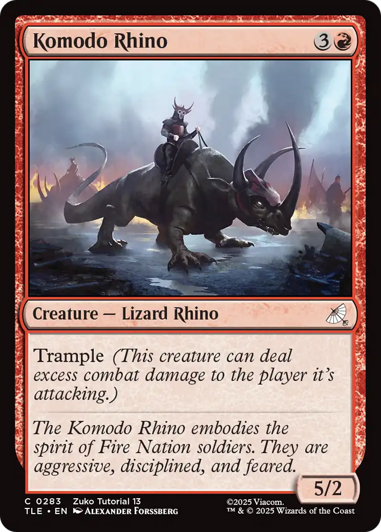 Komodo Rhino (0283) [Avatar: The Last Airbender: Eternal-Legal] | Exor Games Truro