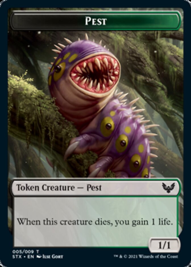 Food // Pest Double-Sided Token [Commander 2021 Tokens] | Exor Games Truro