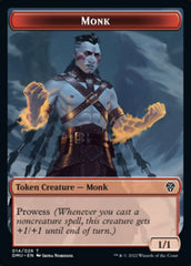 Bird (002) // Monk Double-Sided Token [Dominaria United Tokens] | Exor Games Truro