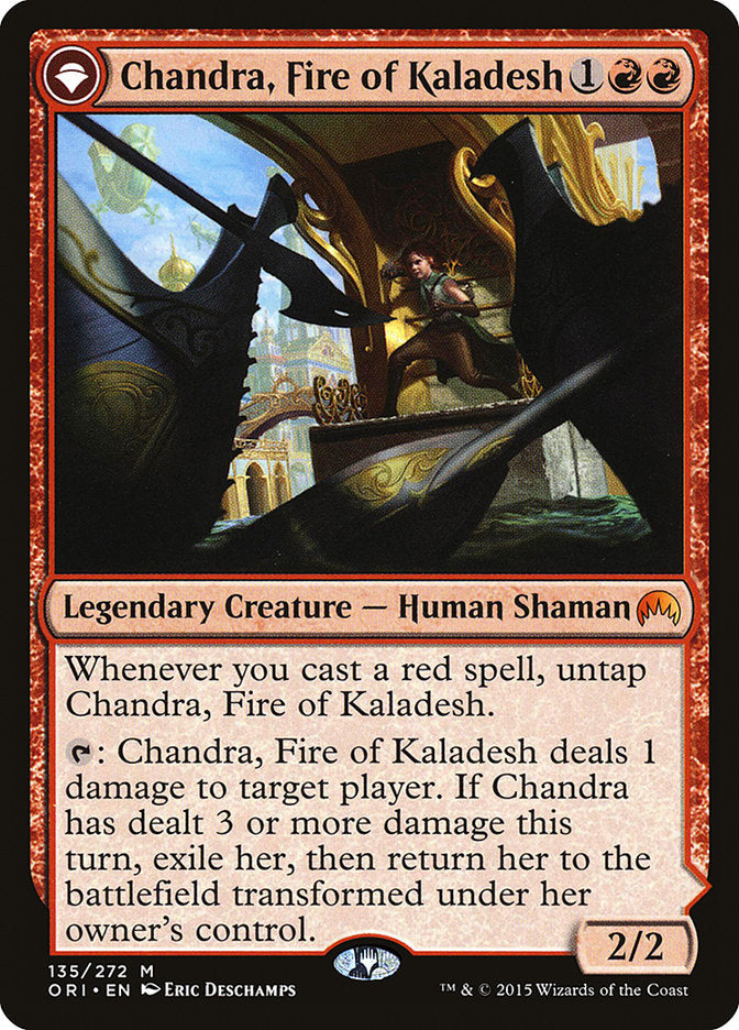 Chandra, Fire of Kaladesh // Chandra, Roaring Flame [Magic Origins] | Exor Games Truro