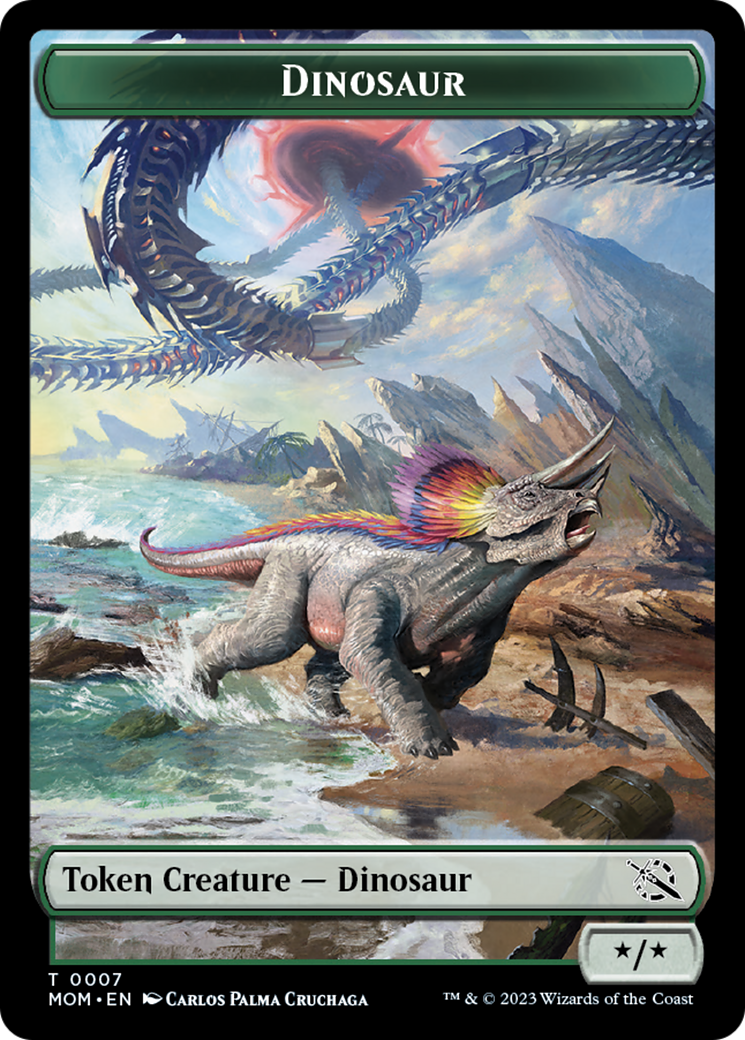 Dinosaur Token [March of the Machine Tokens] | Exor Games Truro