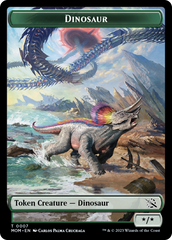 Treasure (21) // Dinosaur Double-Sided Token [March of the Machine Tokens] | Exor Games Truro