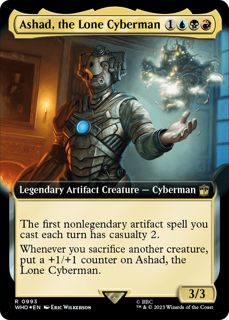 Ashad, the Lone Cyberman (Extended Art) (Surge Foil) [Doctor Who] | Exor Games Truro