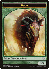 Beast (004) // Soldier Double-Sided Token [Archenemy: Nicol Bolas Tokens] | Exor Games Truro