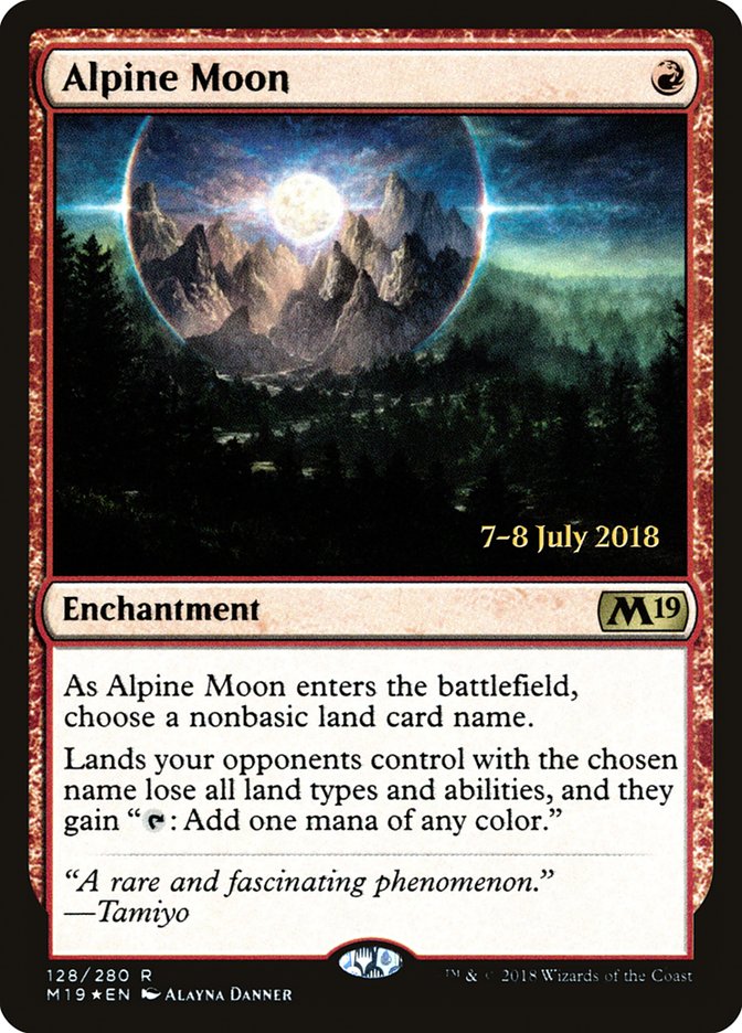 Alpine Moon [Core Set 2019 Prerelease Promos] | Exor Games Truro