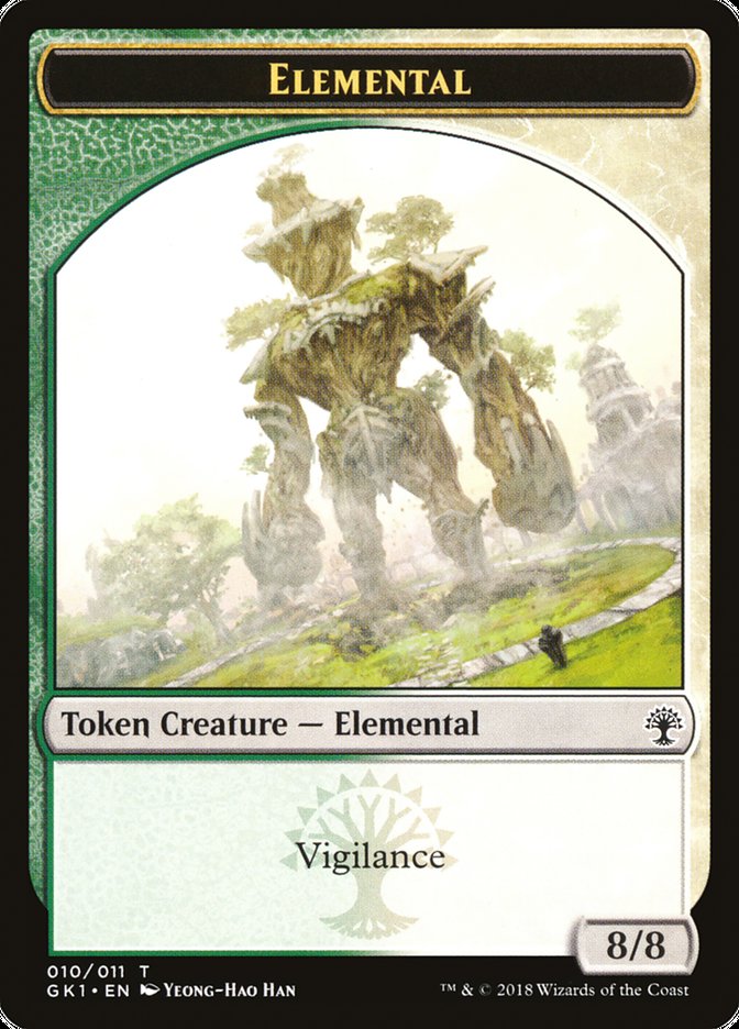 Elemental // Centaur Double-Sided Token [Guilds of Ravnica Guild Kit Tokens] | Exor Games Truro