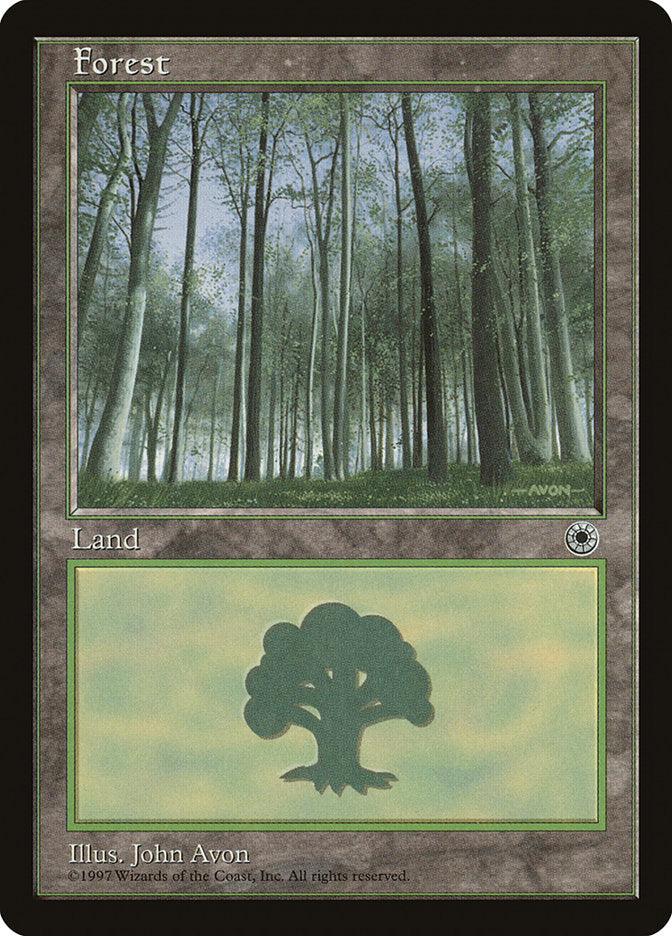 Forest (Green Signature with White Bark Trees) [Portal] | Exor Games Truro