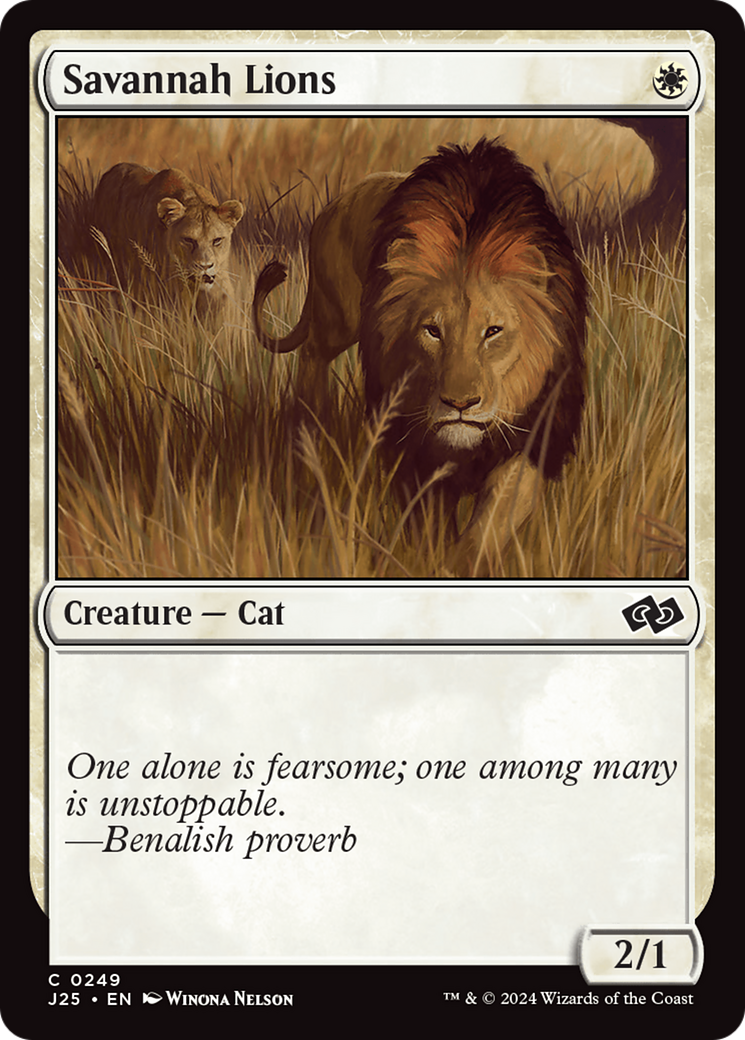 Savannah Lions [Foundations Jumpstart] | Exor Games Truro