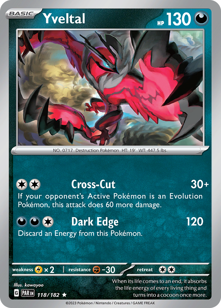 Yveltal (118/182) [Scarlet & Violet: Paradox Rift] | Exor Games Truro