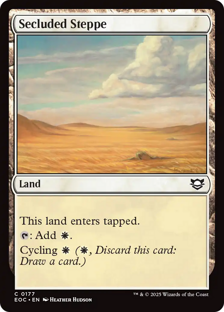 Secluded Steppe [Edge of Eternities Commander] | Exor Games Truro