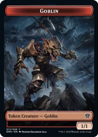 Zombie Knight // Goblin Double-Sided Token [Dominaria United Commander Tokens] | Exor Games Truro