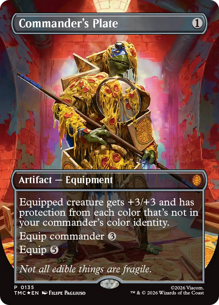Commander's Plate (Borderless) [Teenage Mutant Ninja Turtles Commander] | Exor Games Truro
