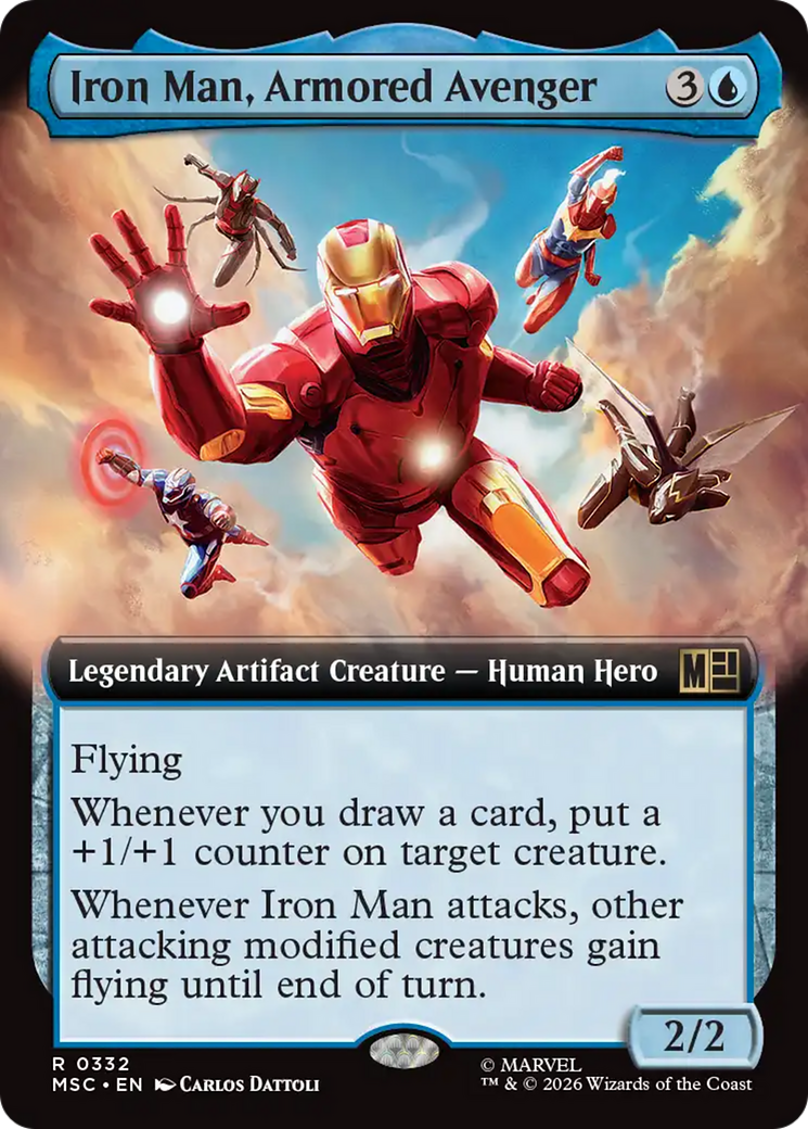 Iron Man, Armored Avenger (Extended Art) [Marvel Super Heroes Commander] | Exor Games Truro