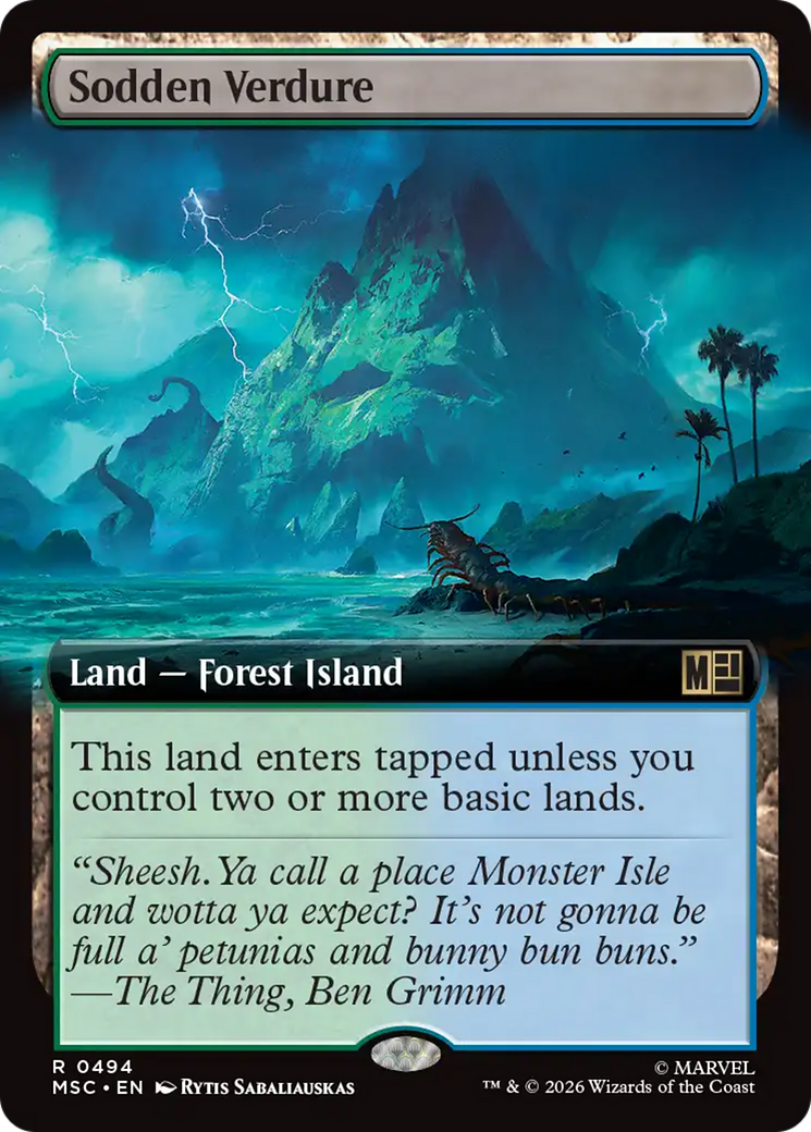Sodden Verdure (Extended Art) [Marvel Super Heroes Commander] | Exor Games Truro