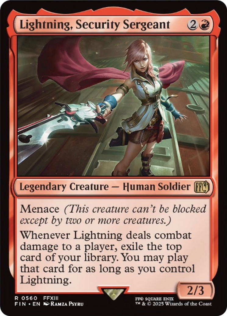 Lightning, Security Sergeant [FINAL FANTASY] | Exor Games Truro