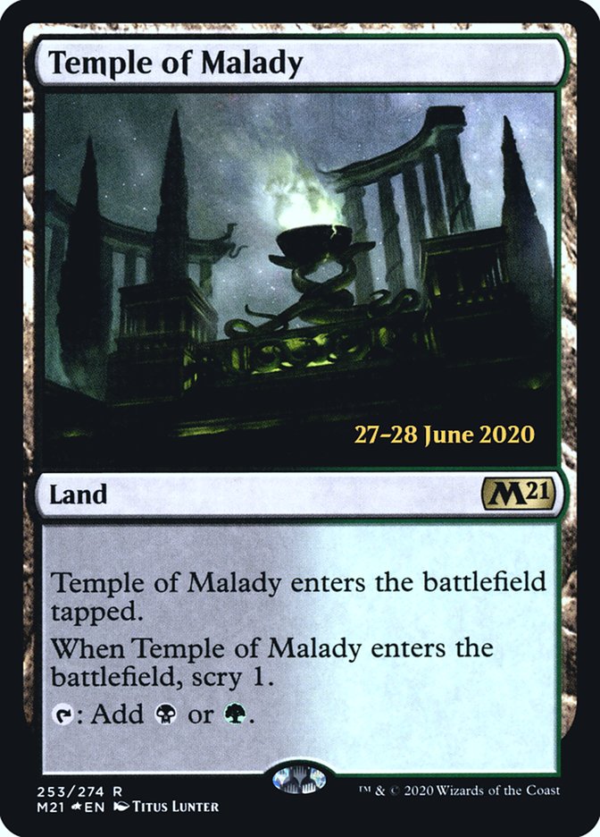 Temple of Malady [Core Set 2021 Prerelease Promos] | Exor Games Truro