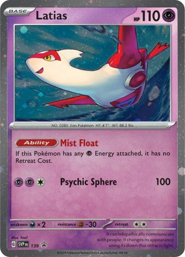 Latias (SVP139) (Cosmo Holo) [Scarlet & Violet: Black Star Promos] | Exor Games Truro