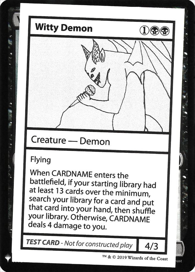 Witty Demon [Mystery Booster Playtest Cards] | Exor Games Truro