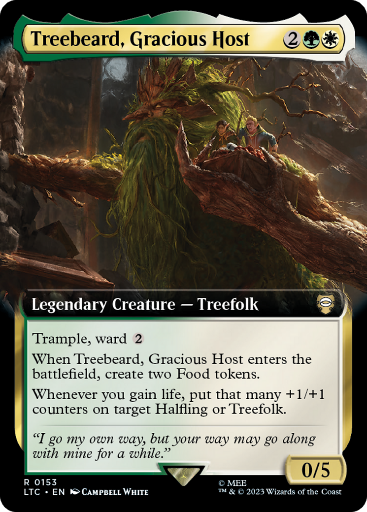 Treebeard, Gracious Host (Extended Art) [The Lord of the Rings: Tales of Middle-Earth Commander] | Exor Games Truro