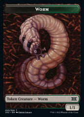 Worm // Knight Double-Sided Token [Double Masters 2022 Tokens] | Exor Games Truro