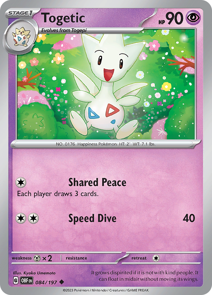 Togetic (084/197) [Scarlet & Violet: Obsidian Flames] | Exor Games Truro