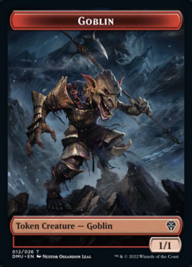 Bird (002) // Goblin Double-Sided Token [Dominaria United Tokens] | Exor Games Truro