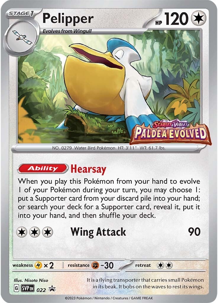 Pelipper (022) [Scarlet & Violet: Black Star Promos] | Exor Games Truro