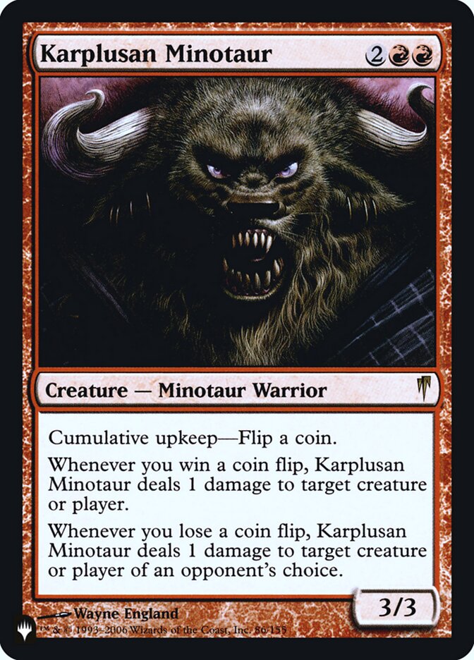 Karplusan Minotaur [Secret Lair: Heads I Win, Tails You Lose] | Exor Games Truro