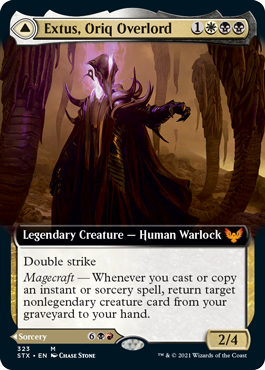 Extus, Oriq Overlord // Awaken the Blood Avatar (Extended Art) [Strixhaven: School of Mages] | Exor Games Truro
