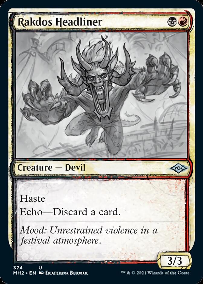 Rakdos Headliner (Sketch) [Modern Horizons 2] | Exor Games Truro