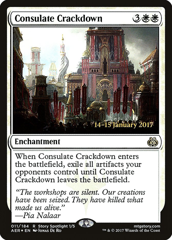 Consulate Crackdown [Aether Revolt Prerelease Promos] | Exor Games Truro