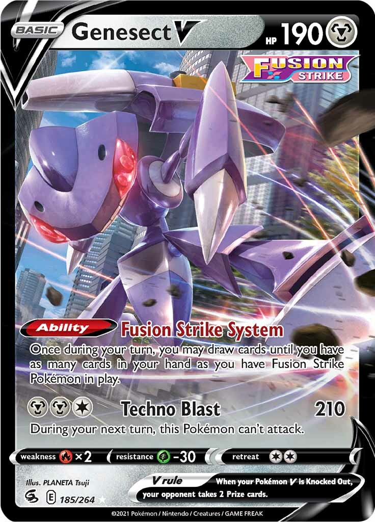 Genesect V (185/264) [Sword & Shield: Fusion Strike] | Exor Games Truro