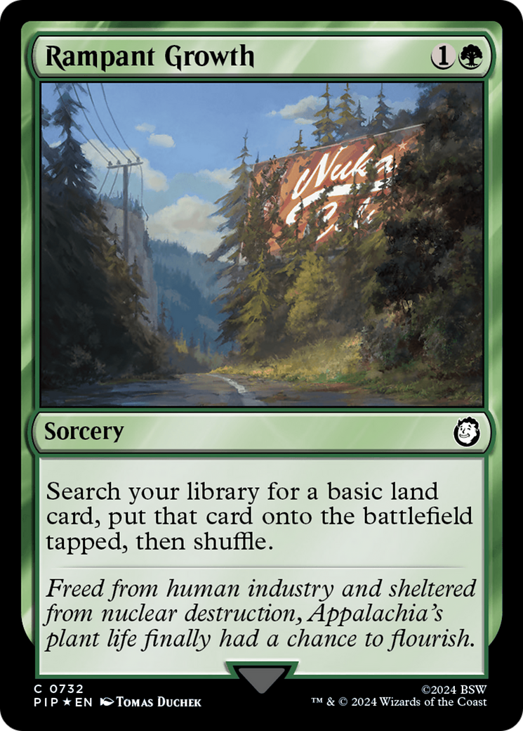 Rampant Growth (Surge Foil) [Fallout] | Exor Games Truro
