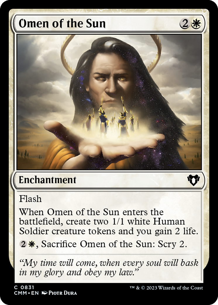 Omen of the Sun [Commander Masters] | Exor Games Truro