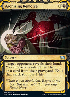 Agonizing Remorse (Foil Etched) [Strixhaven: School of Mages Mystical Archive] | Exor Games Truro