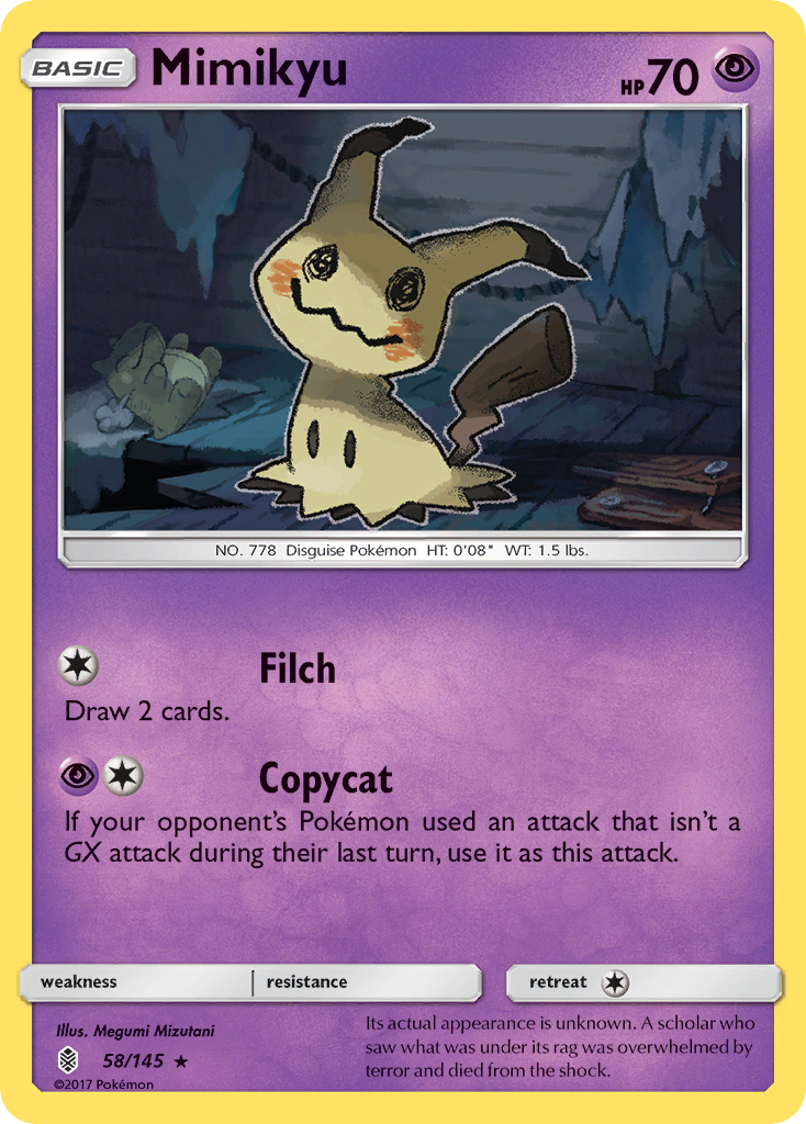 Mimikyu (58/145) [Sun & Moon: Guardians Rising] | Exor Games Truro