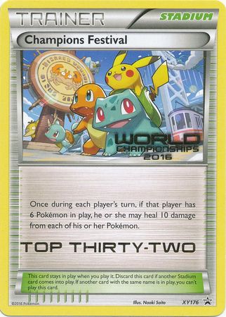 Champions Festival 2016 Top Thirty Two (XY176) [XY: Black Star Promos] | Exor Games Truro