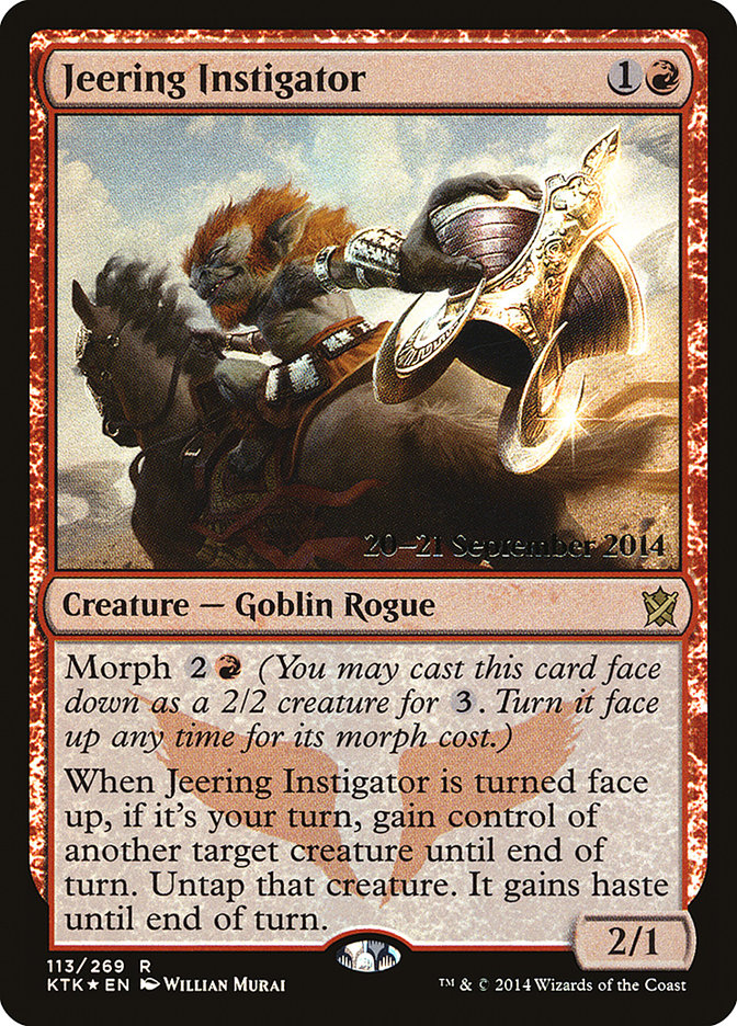 Jeering Instigator [Khans of Tarkir Prerelease Promos] | Exor Games Truro