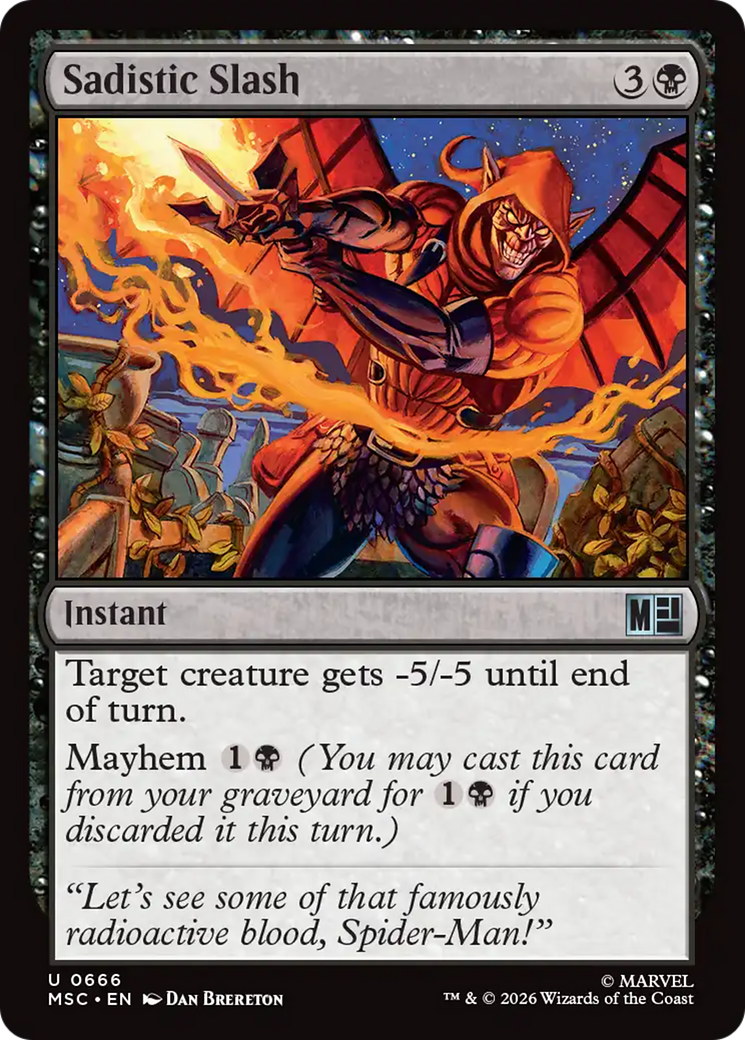 Sadistic Slash [Marvel Super Heroes Commander] | Exor Games Truro