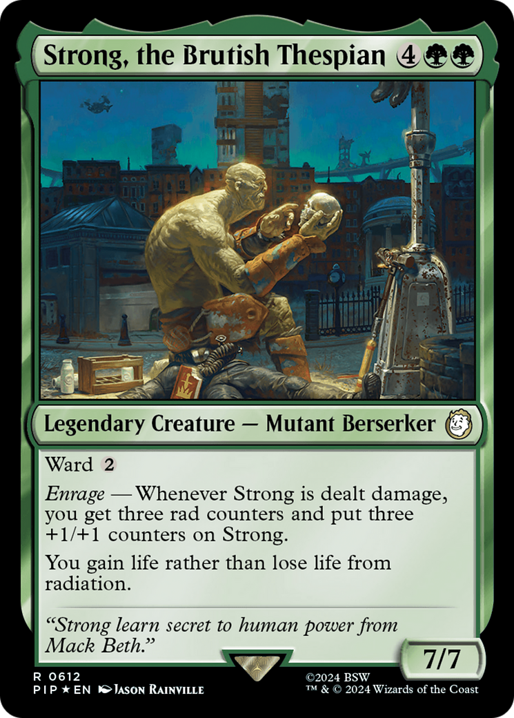 Strong, the Brutish Thespian (Surge Foil) [Fallout] | Exor Games Truro